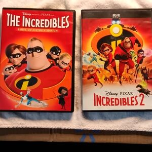 Disney Pixar The Incredibles 2-Disc Collectors DVD Set & Incredibles 2 D…